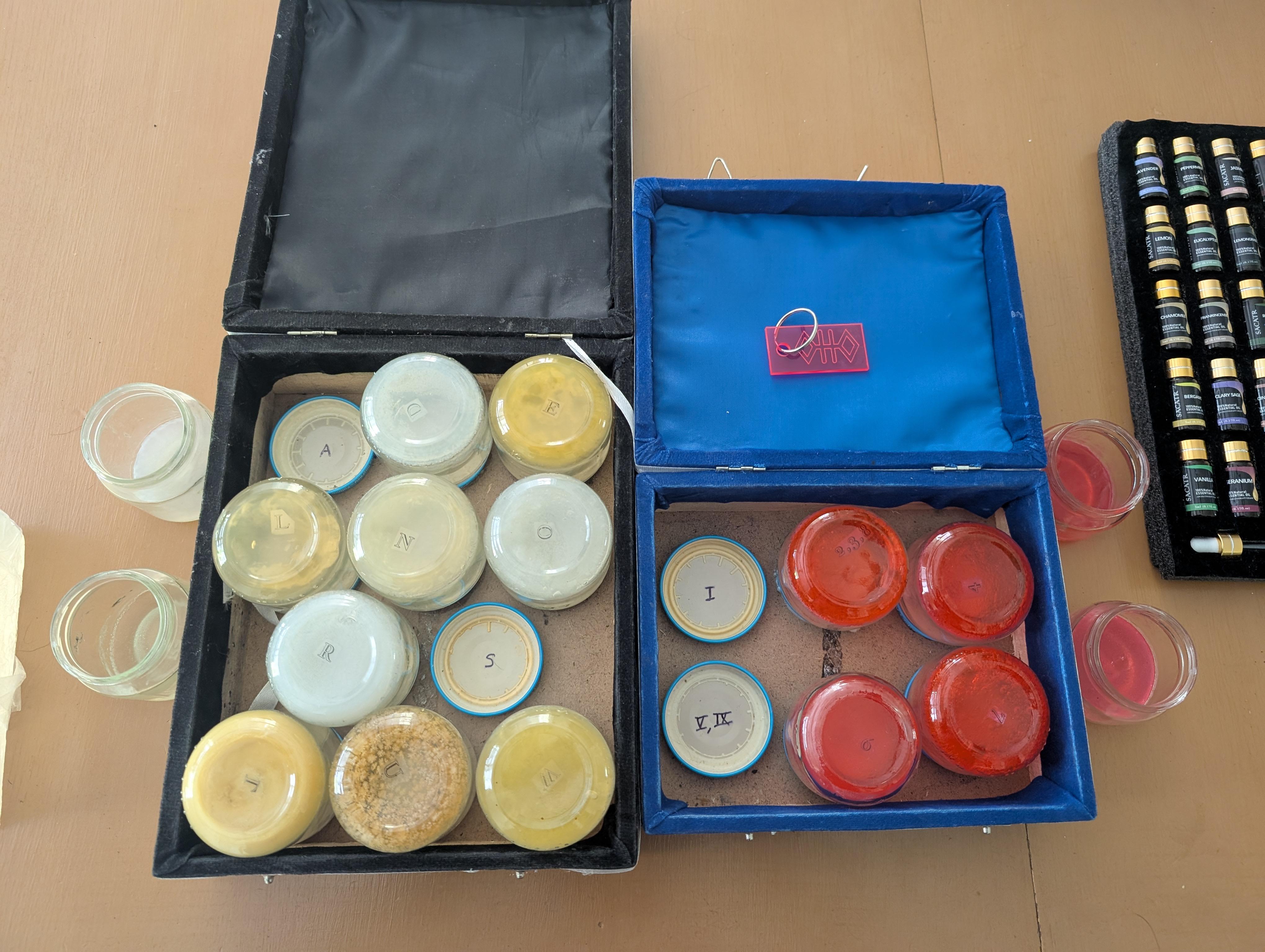 Boxes with soaps