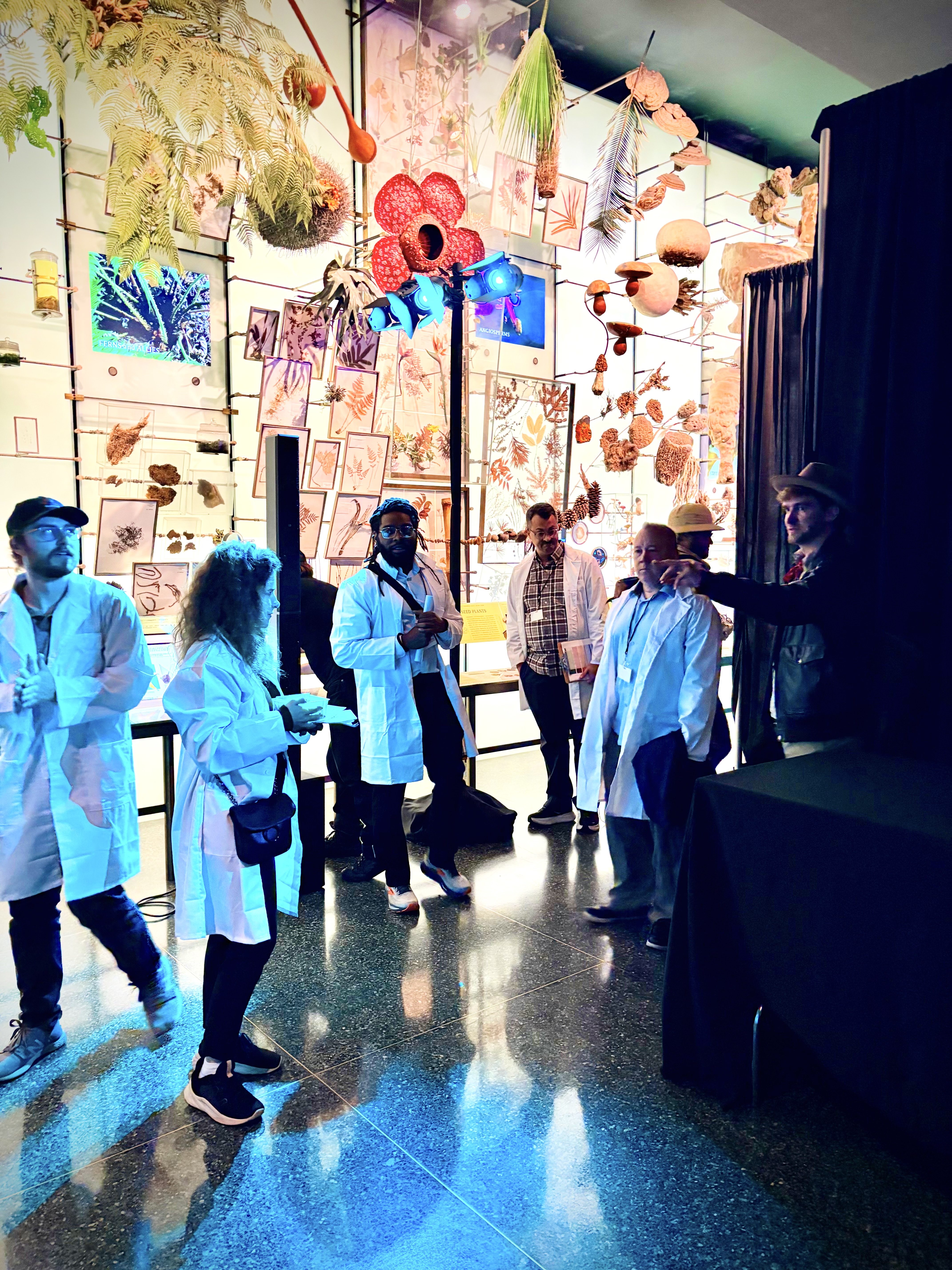 Actors in lab coats with awesome science