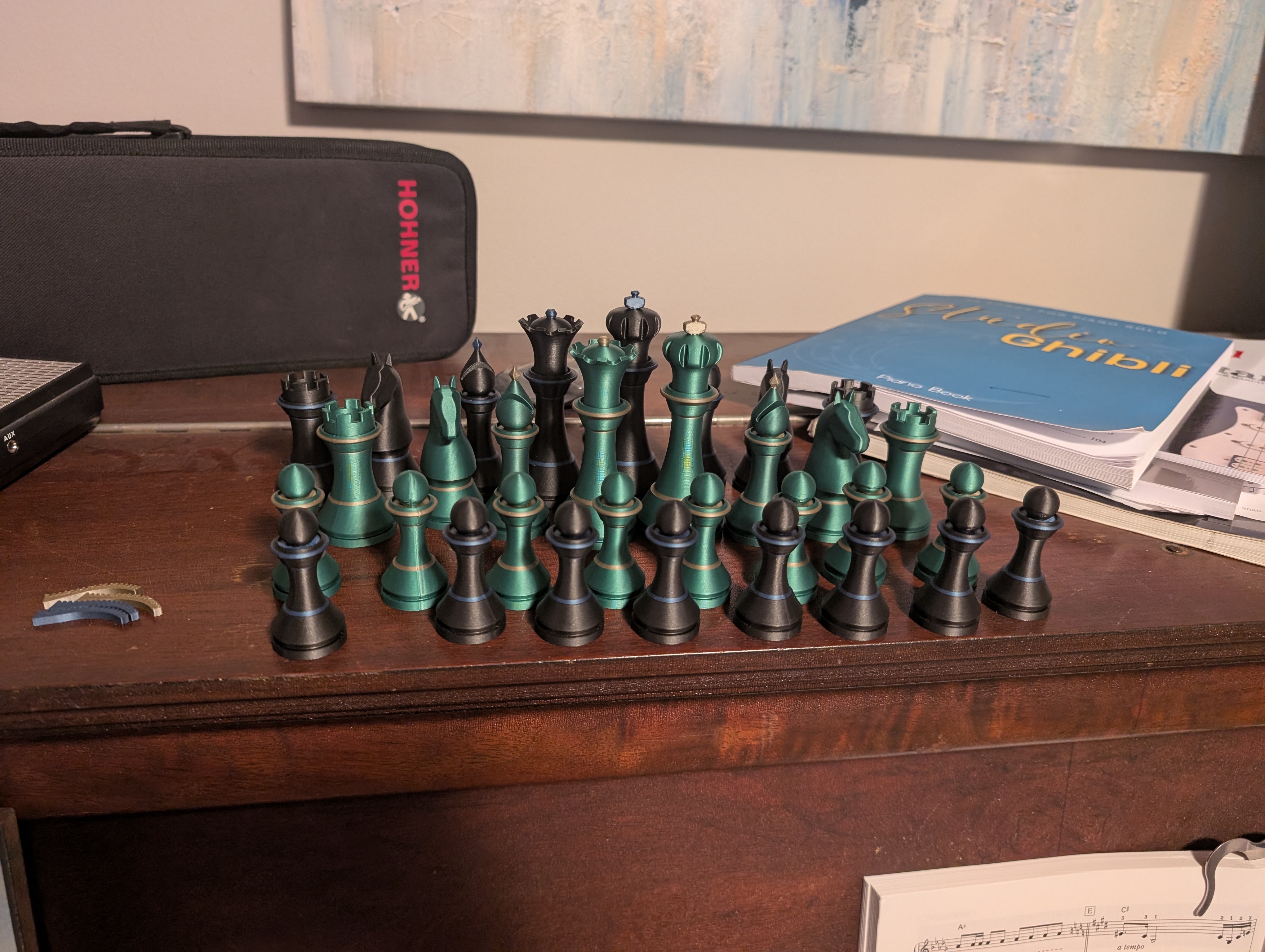 A beautiful chess set