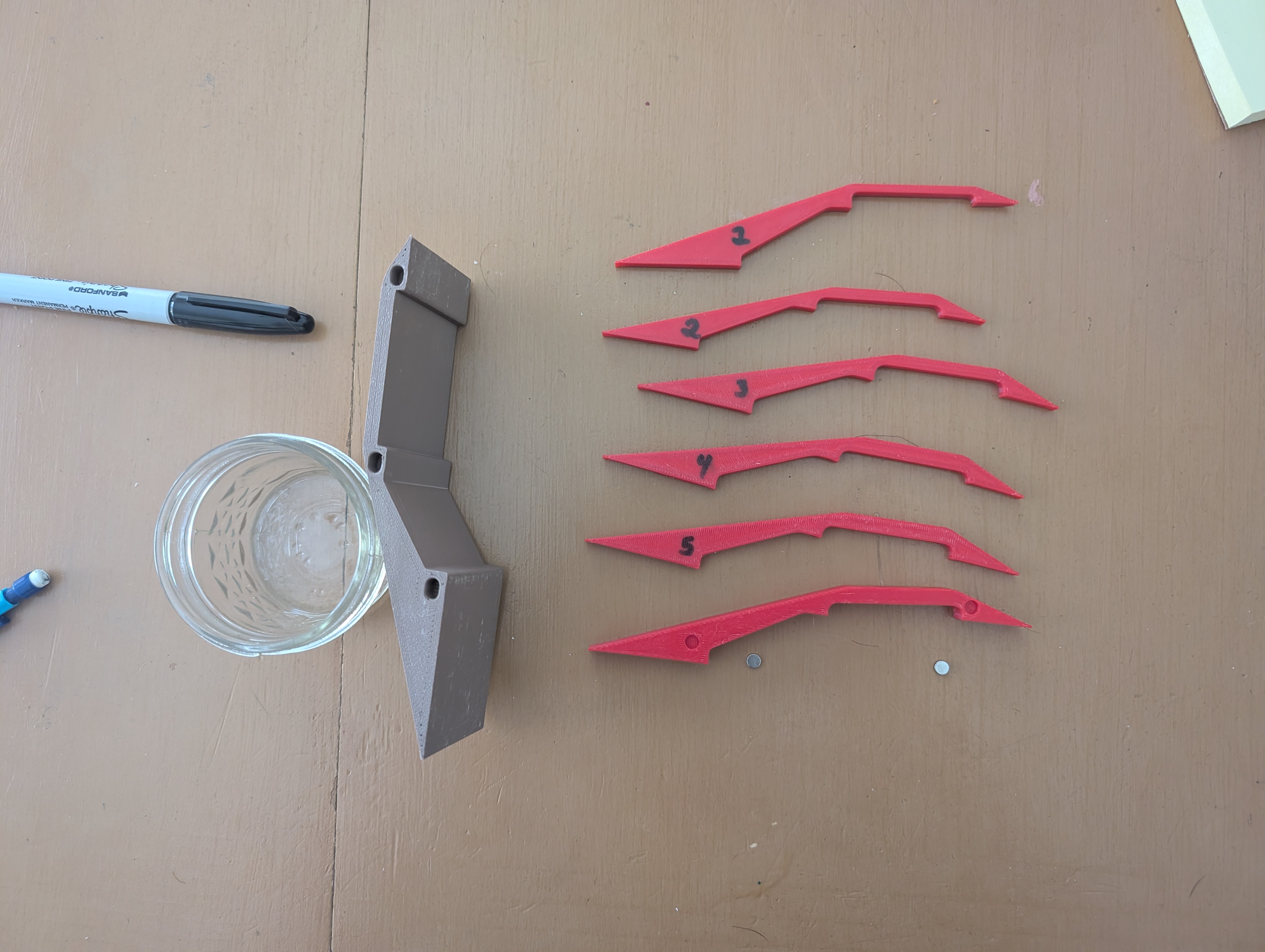 Red, less wide draft pieces